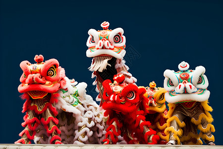 中国舞狮传统文化舞狮背景