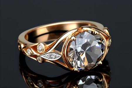 珠光背景珠光宝气的金戒指背景