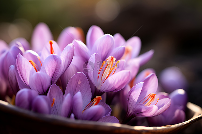 幸福春意紫花艳丽图片