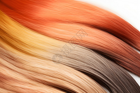 染发剂不同色彩的发型背景