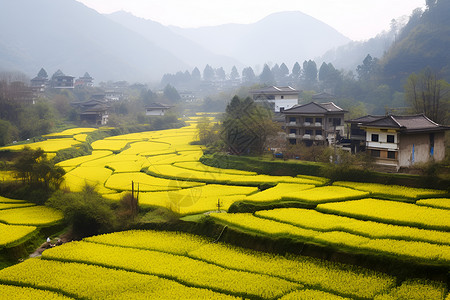 绿色自然的乡村背景图片