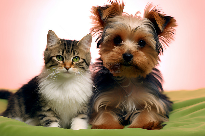 呆萌可爱的宠物猫咪和狗狗图片