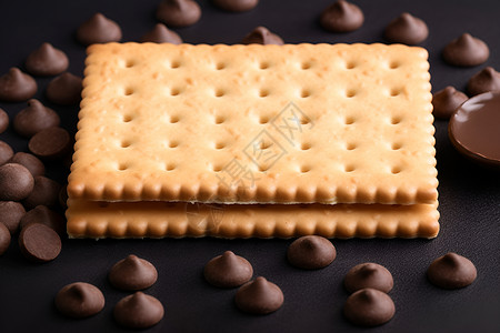 巧克力饼干盛宴背景图片
