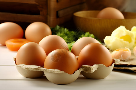照片素材蛋壳養生農產品美味的食物攝影照片背景