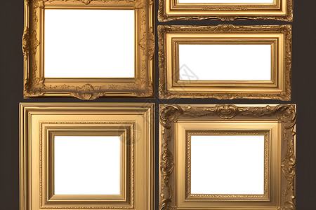 金色木框背景图片