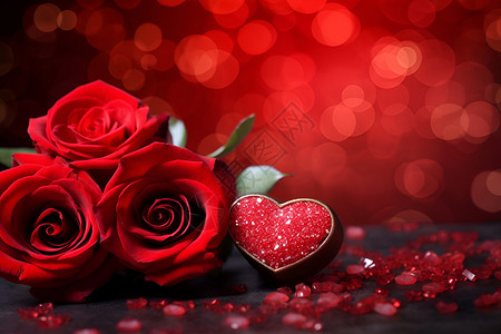 鲜花盒浪漫的情人节礼物设计图片