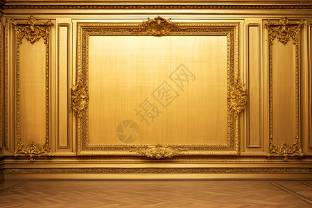 华丽的金色墙壁背景背景图片
