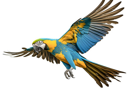 飞翔彩色鹦鹉翱翔的鹦鹉动物背景