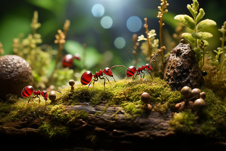 害虫的蚂蚁微观动物高清图片