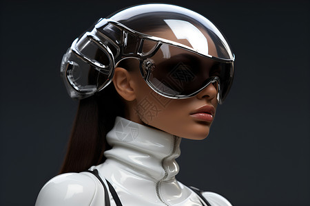 助理袍未来主义的机器人设计图片