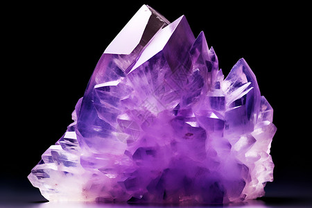 桌面上紫色的水晶背景图片