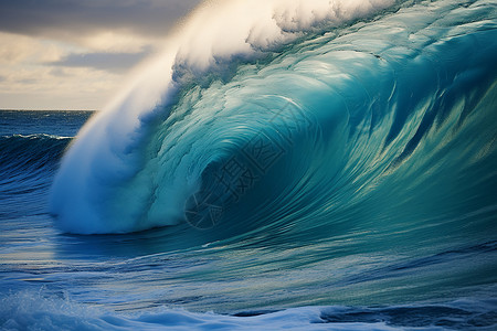 海中掀起的浪花高清图片