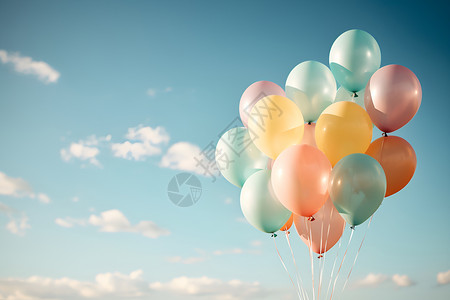 五彩斑斓气球充满活力的气球背景