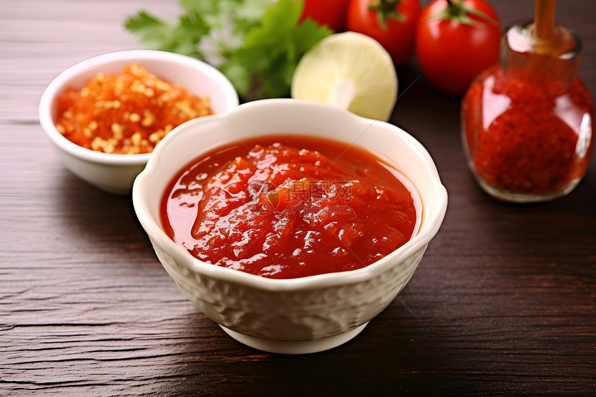 美味可口的番茄酱图片