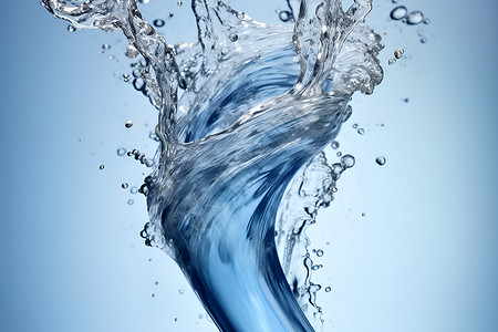 蓝色水波漩涡背景图片