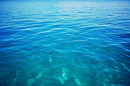 波浪纹水纹清澈的海水背景