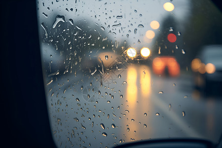 雨中的窗户雨中行车背景