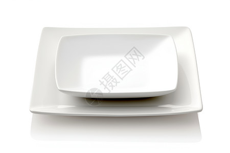 白瓷陶瓷餐具背景图片