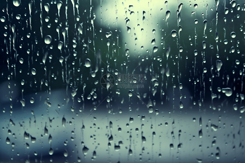 雨中的玻璃图片