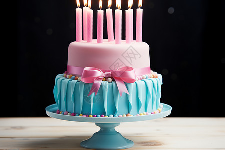 生日派对上的蛋糕高清图片