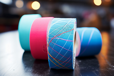 纸胶带素材多彩胶带的交织背景