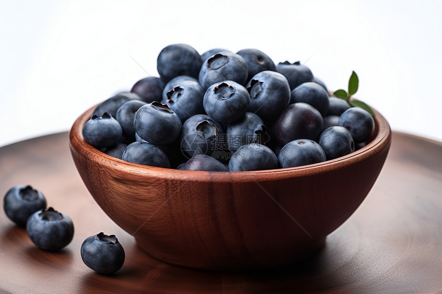 新鲜健康的蓝莓图片