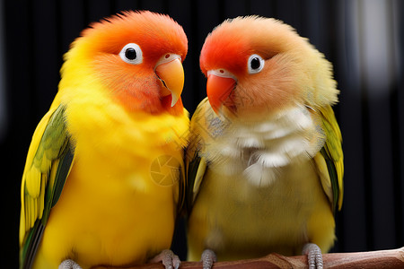 黄色的鹦鹉鸟类背景图片