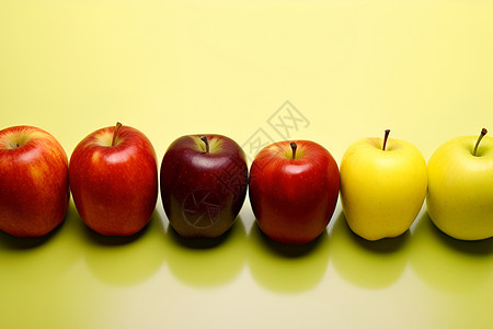 多彩的苹果背景图片