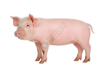 一只肥猪背景图片