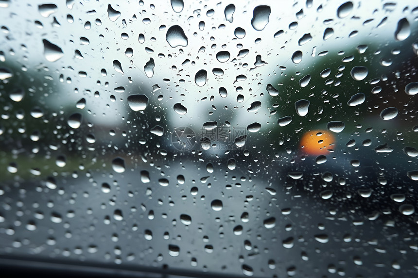 雨中视野图片