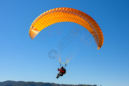 天空中的降落伞背景图片