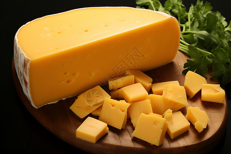 切片芝士美味奶酪背景