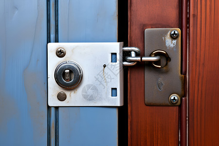 安全之门锁链高级高清图片