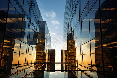 高楼的玻璃背景图片