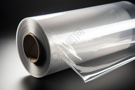 透明塑料素材透明塑料包装卷筒背景