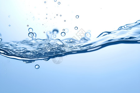 蓝天与水泡的水中动态背景图片