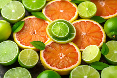橙柠檬酸爽多汁的柑橘背景