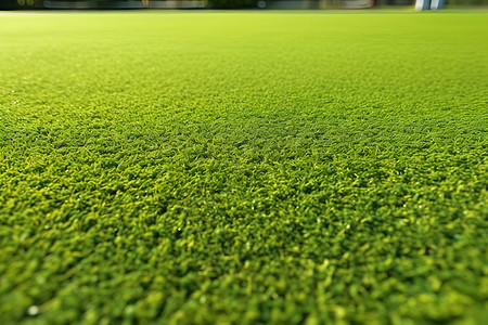足球场草皮绿草如茵的足球场背景