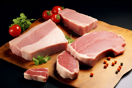 美味的猪肉背景图片