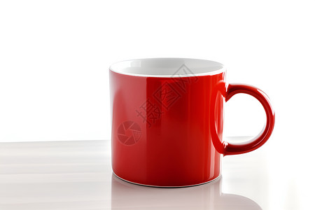 红色咖啡杯背景图片