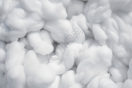 白色棉花材料填充物高清图片