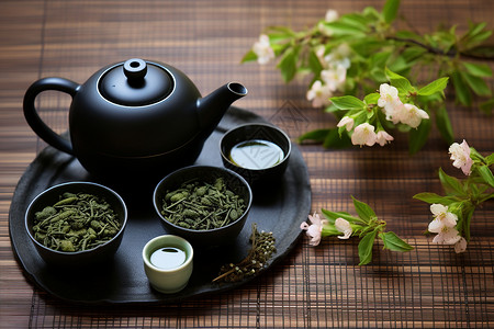 茶艺之美茶叶的美素材高清图片