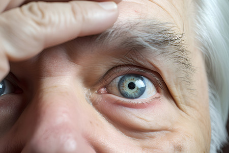 视网膜扫描一个大眼睛背景