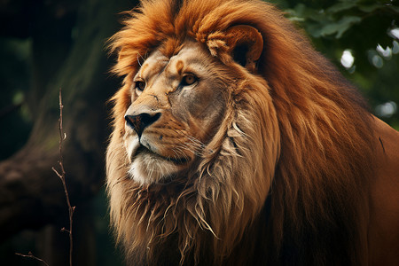 凶猛可怕的狮子背景图片