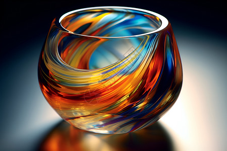 透明器皿彩色透明的容器背景