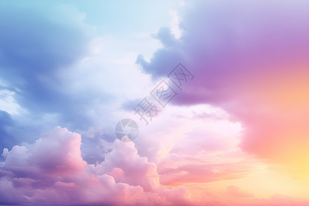 早晨天空早晨美丽天空的云朵插画
