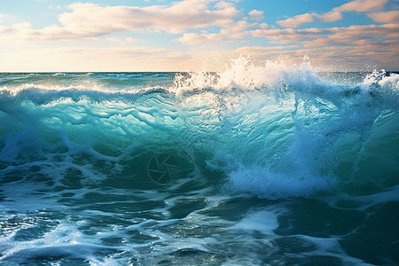 大海翻滚巨浪背景图片