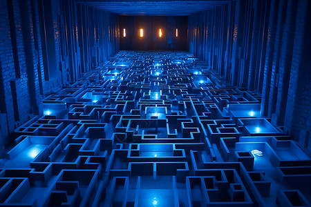 暗室走进迷宫的深渊设计图片