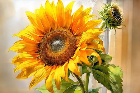 很大的太阳花背景图片