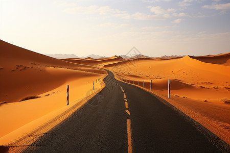 荒漠之路背景图片
